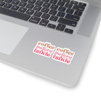 Coffee Before Talkie Kiss-Cut Sticker — Retro Pink Coffee Sticker Pack