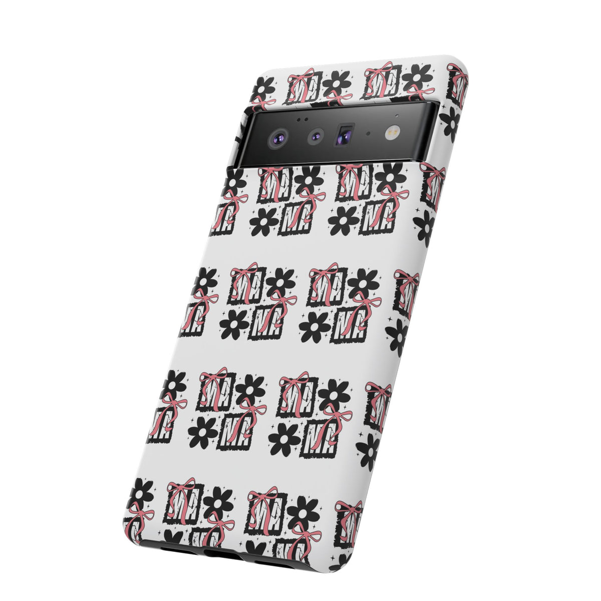 Patterned Tough Phone Case – Floral Gift Box Repeat Design