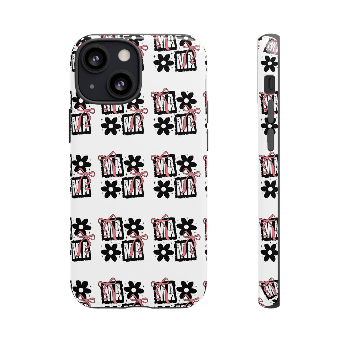 Patterned Tough Phone Case – Floral Gift Box Repeat Design