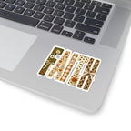 Faith Floral Sticker — Vintage Rustic Fall Floral Lettering Kiss-Cut Sticker