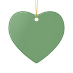 My First Christmas Ceramic Ornament – Baby's First Holiday Heart Decoration
