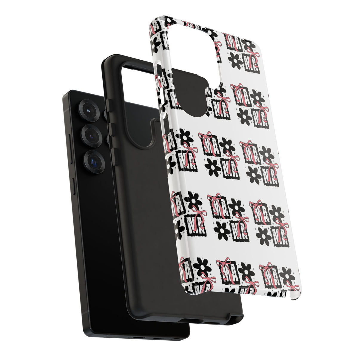 Patterned Tough Phone Case – Floral Gift Box Repeat Design
