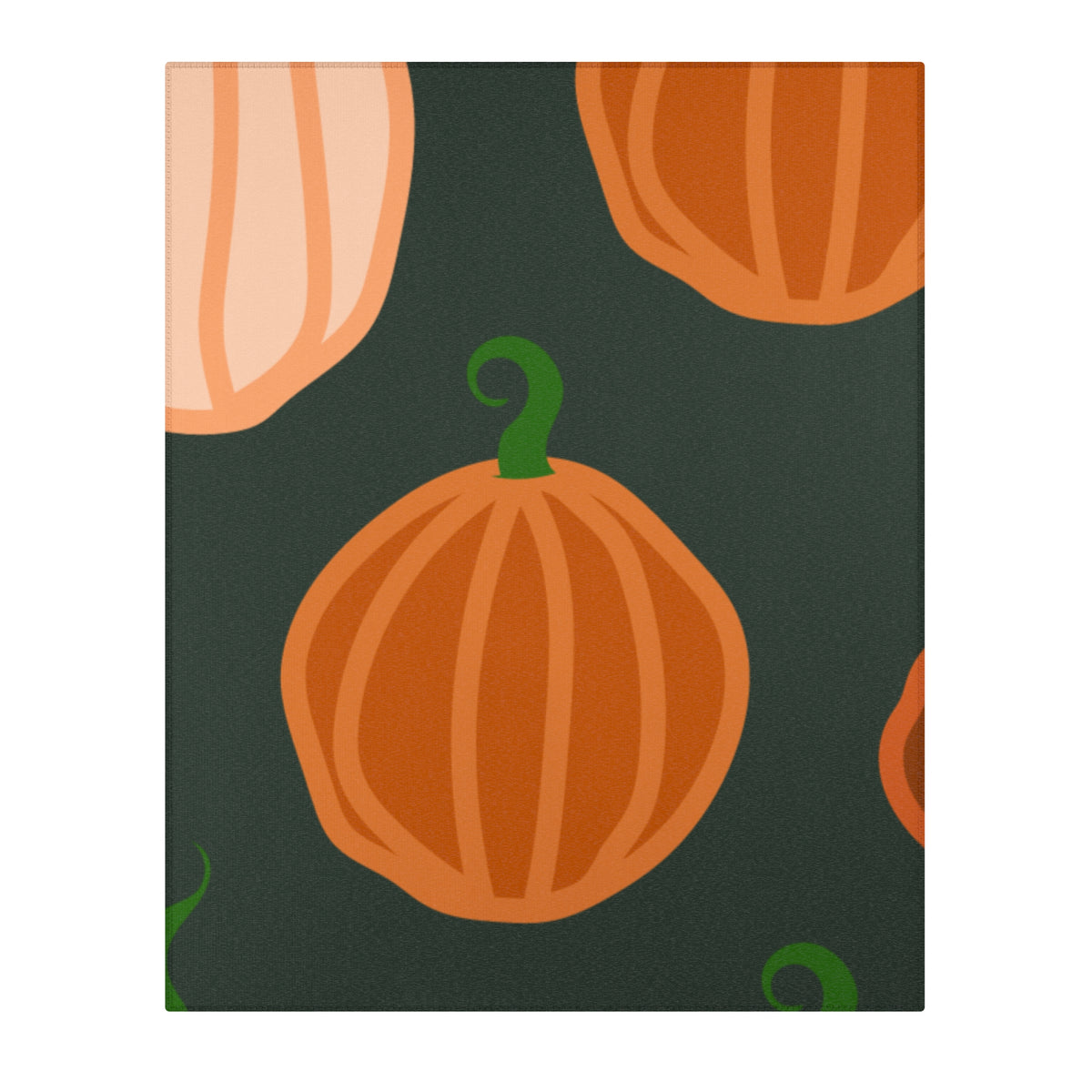 Pumpkin Pattern Area Rug – Fall Harvest Decorative Accent Rug