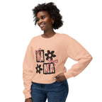 Mama Floral Crewneck Sweatshirt — Pink Bow & Flower Mom Design