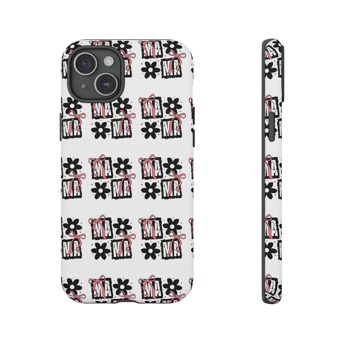 Patterned Tough Phone Case – Floral Gift Box Repeat Design