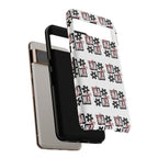 Patterned Tough Phone Case – Floral Gift Box Repeat Design