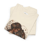 Vintage Woodland Goddess T-Shirt — Woman with Fox Graphic Tee