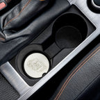 Soapstone Car Coaster — Floral 'Chapter & Charm Creative' Logo Car Cup Holder Insert