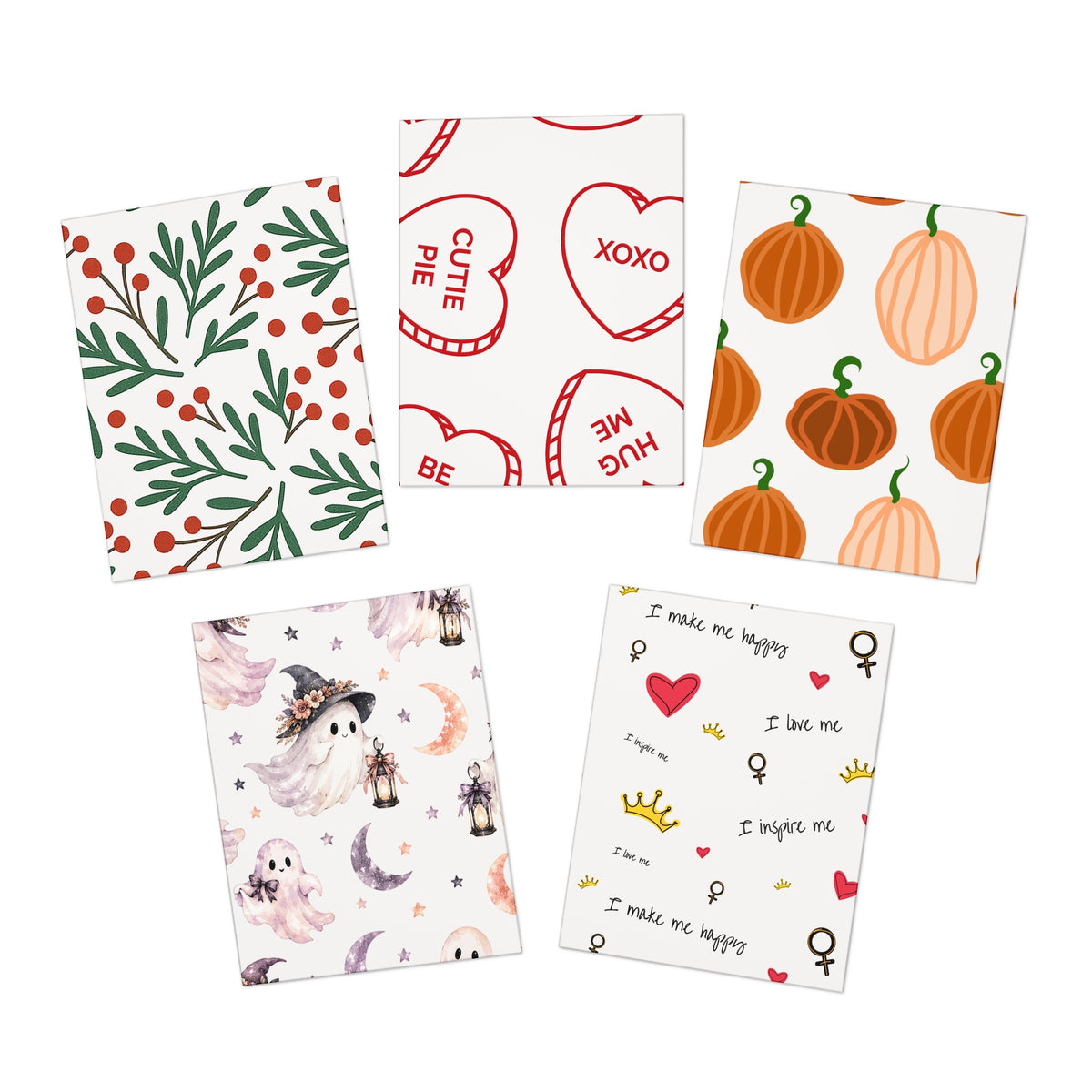 Multi-Design Greeting Cards (5-Pack)