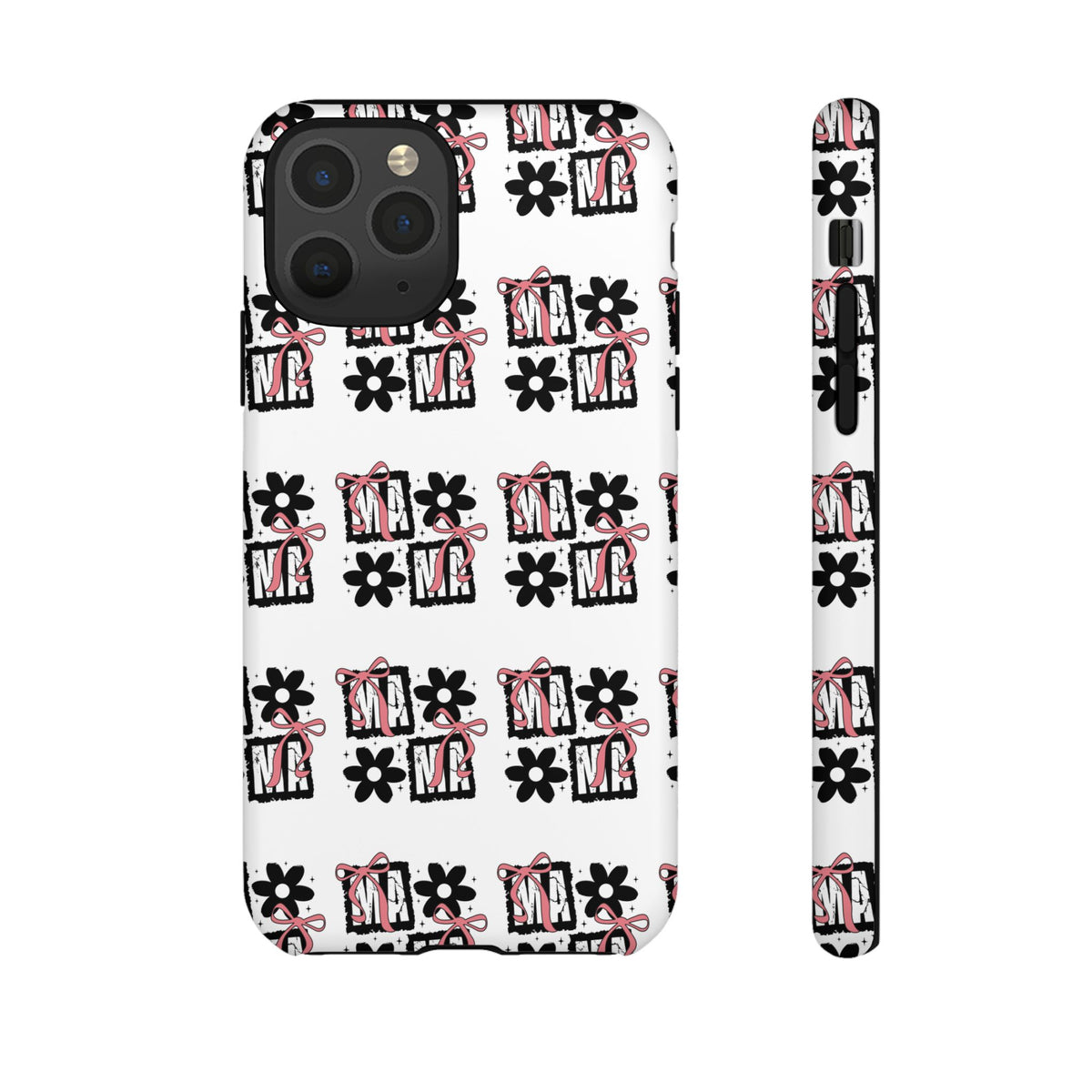 Patterned Tough Phone Case – Floral Gift Box Repeat Design