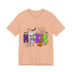Halloween Nurse T-Shirt — Cute Skeleton, Pumpkin & Spiderweb Nurse Tee
