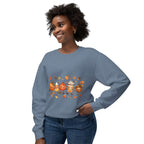 Autumn Friends Crewneck Sweatshirt — Cute Pumpkin, Leaf & Latte Fall Design
