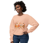 Autumn Friends Crewneck Sweatshirt — Cute Pumpkin, Leaf & Latte Fall Design