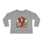 Boo Crew Toddler Long Sleeve Tee — Cute Halloween Pumpkin & Ghosts