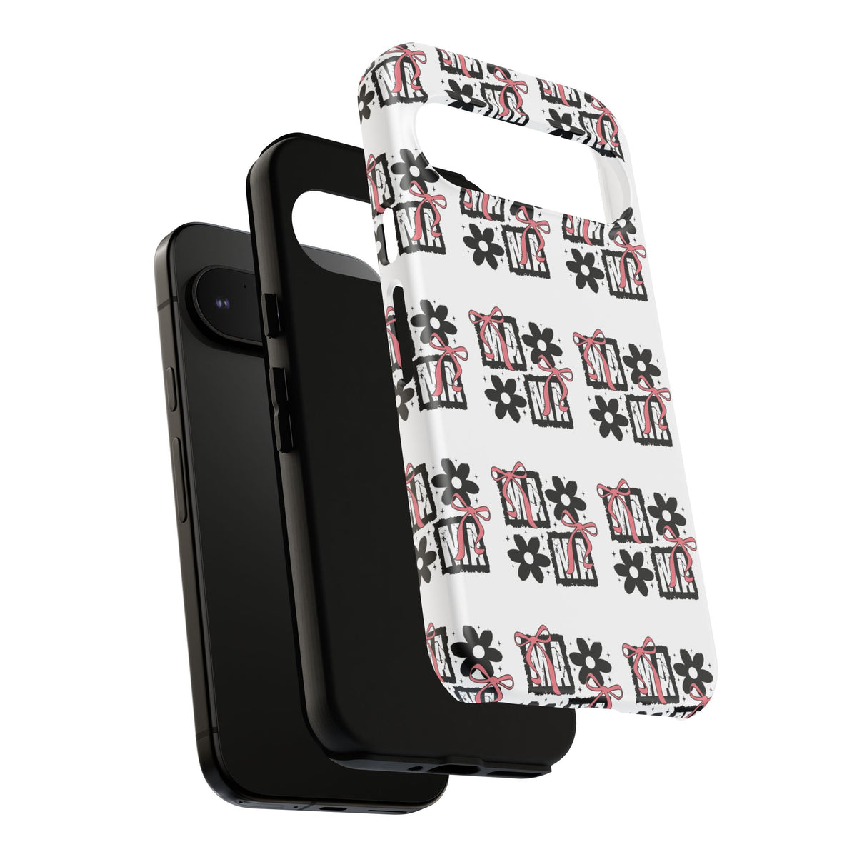 Patterned Tough Phone Case – Floral Gift Box Repeat Design