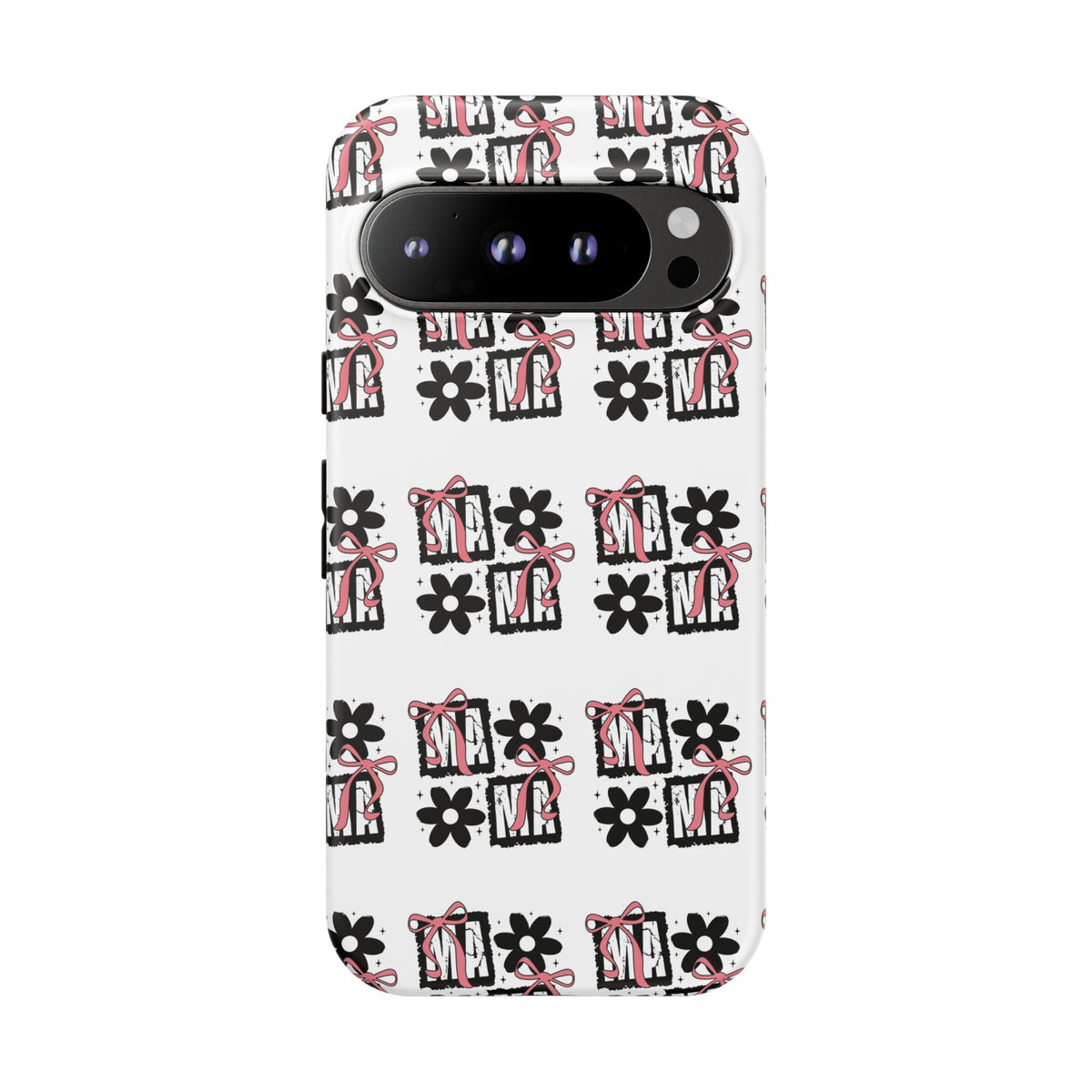 Patterned Tough Phone Case – Floral Gift Box Repeat Design