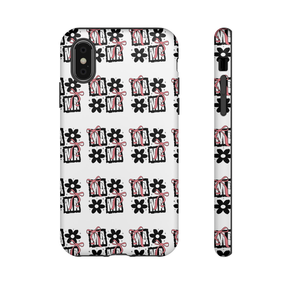 Patterned Tough Phone Case – Floral Gift Box Repeat Design