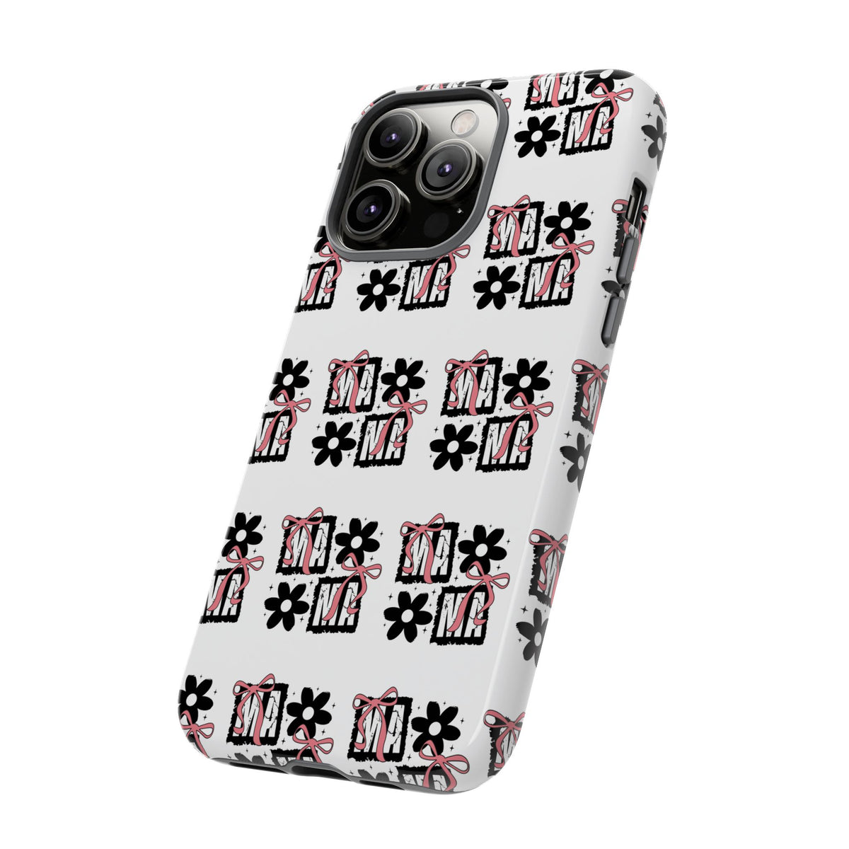 Patterned Tough Phone Case – Floral Gift Box Repeat Design