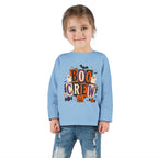 Boo Crew Toddler Long Sleeve Tee — Cute Halloween Pumpkin & Ghosts