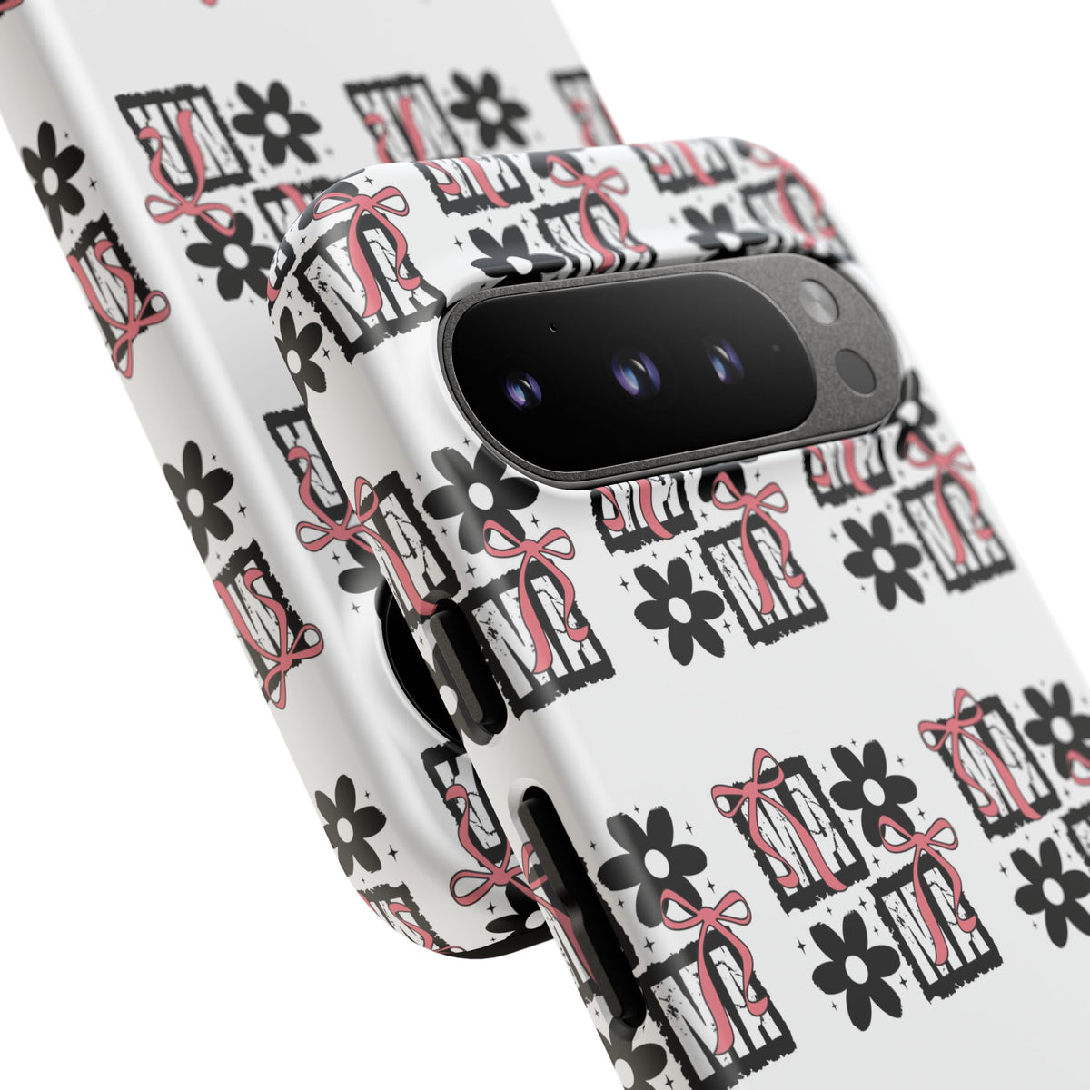 Patterned Tough Phone Case – Floral Gift Box Repeat Design