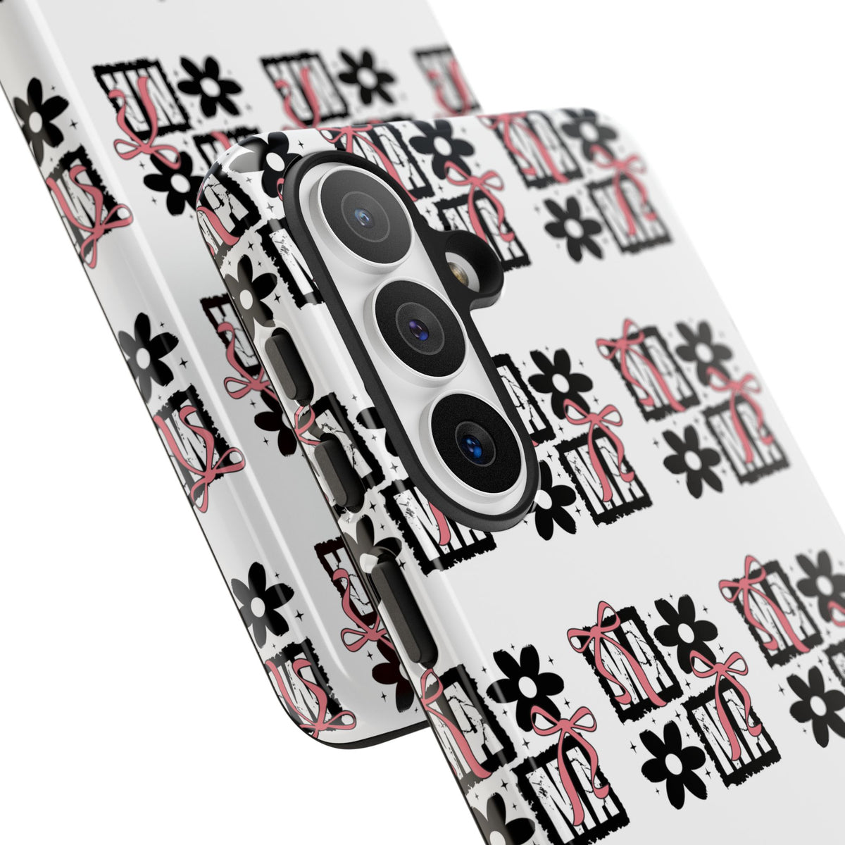 Patterned Tough Phone Case – Floral Gift Box Repeat Design
