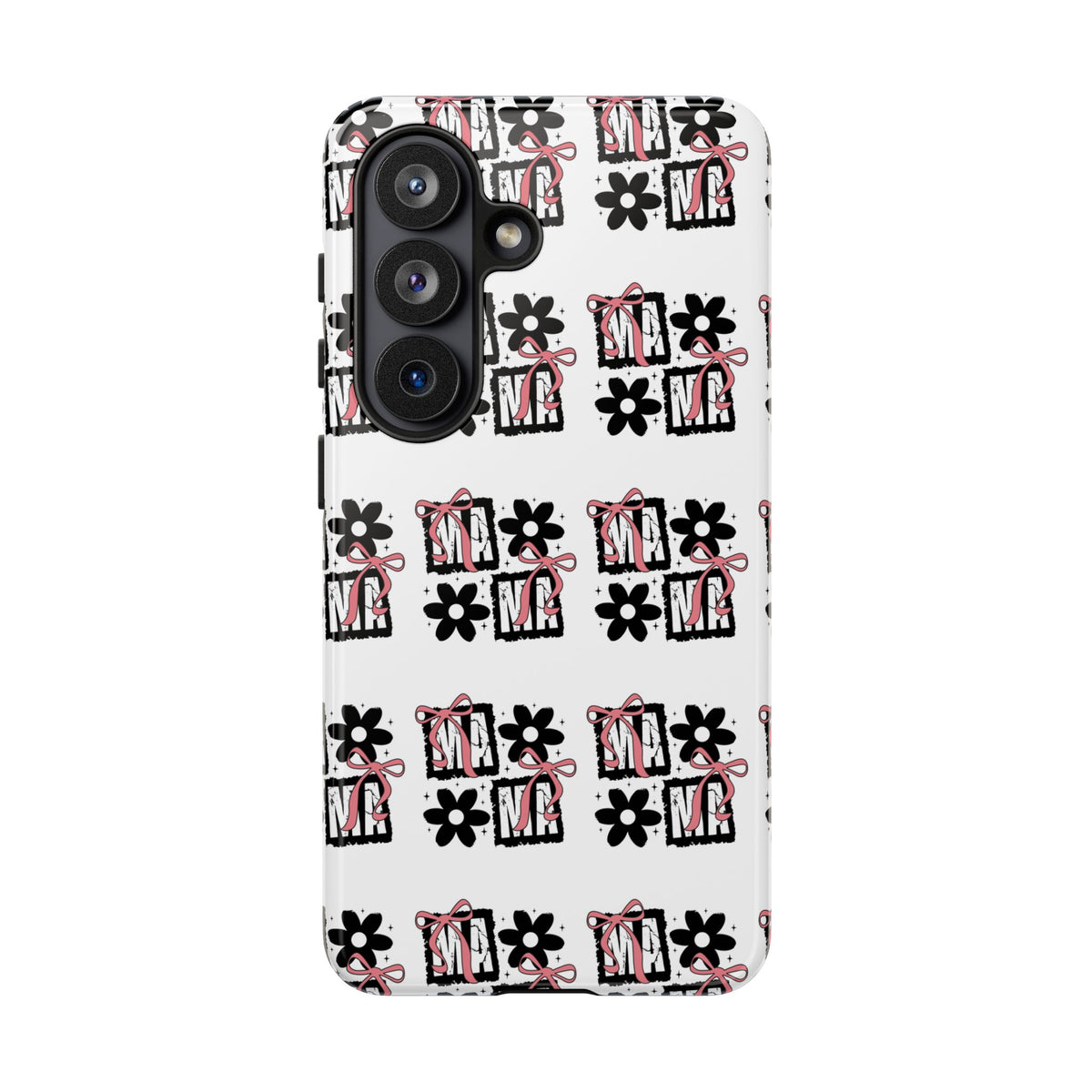 Patterned Tough Phone Case – Floral Gift Box Repeat Design