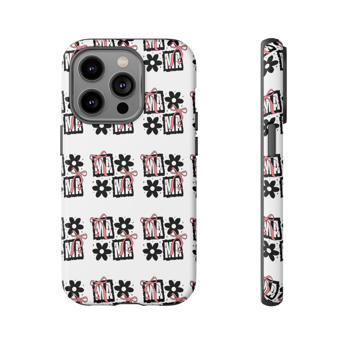 Patterned Tough Phone Case – Floral Gift Box Repeat Design