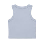 Crop Tank — Cute 'MAMA' Floral Graphic Ribbed Organic Tank Top