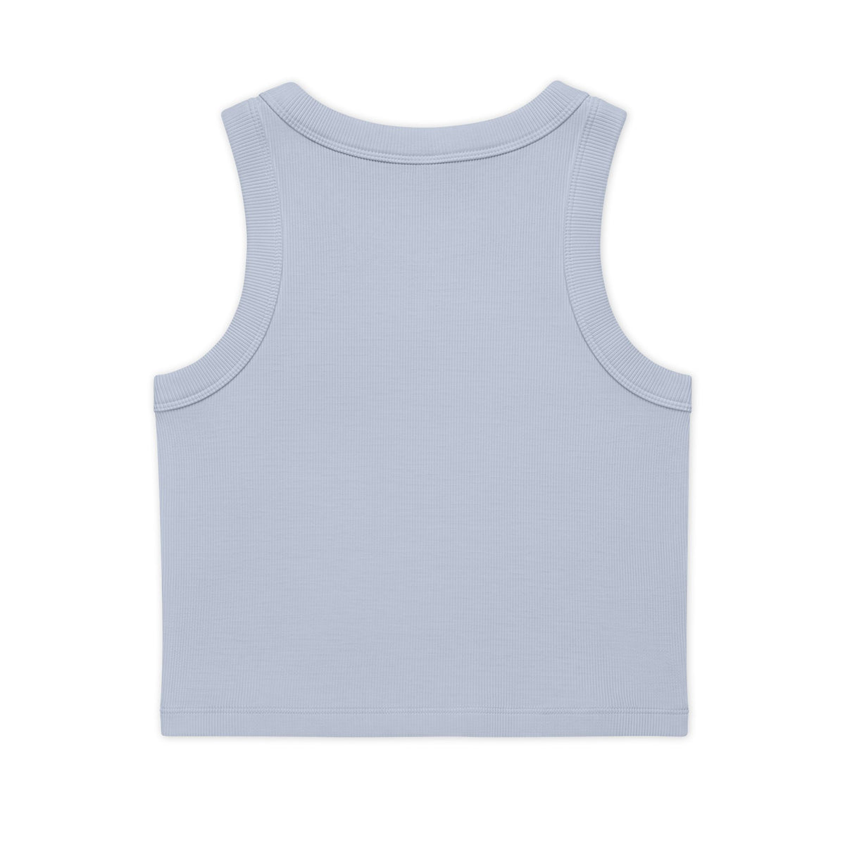 Crop Tank — Cute 'MAMA' Floral Graphic Ribbed Organic Tank Top