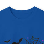 Nurse Halloween Long Sleeve Tee — Cute Spooky Skeleton, Pumpkin & Spiderweb Graphic