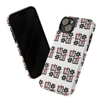 Patterned Tough Phone Case – Floral Gift Box Repeat Design