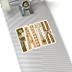 Faith Floral Sticker — Vintage Rustic Fall Floral Lettering Kiss-Cut Sticker
