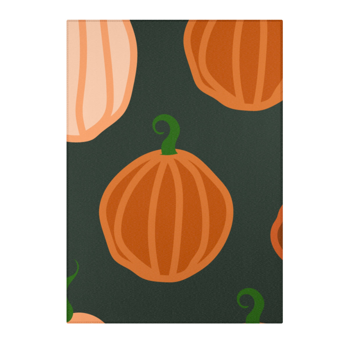 Pumpkin Pattern Area Rug – Fall Harvest Decorative Accent Rug