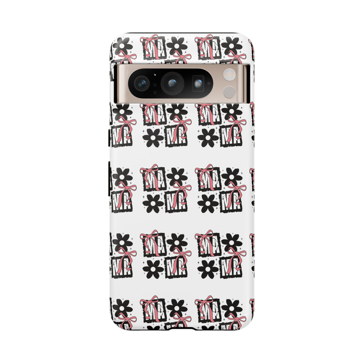 Patterned Tough Phone Case – Floral Gift Box Repeat Design