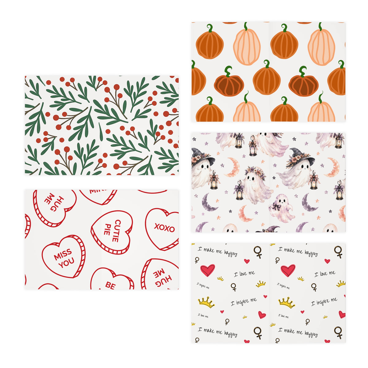 Multi-Design Greeting Cards (5-Pack)