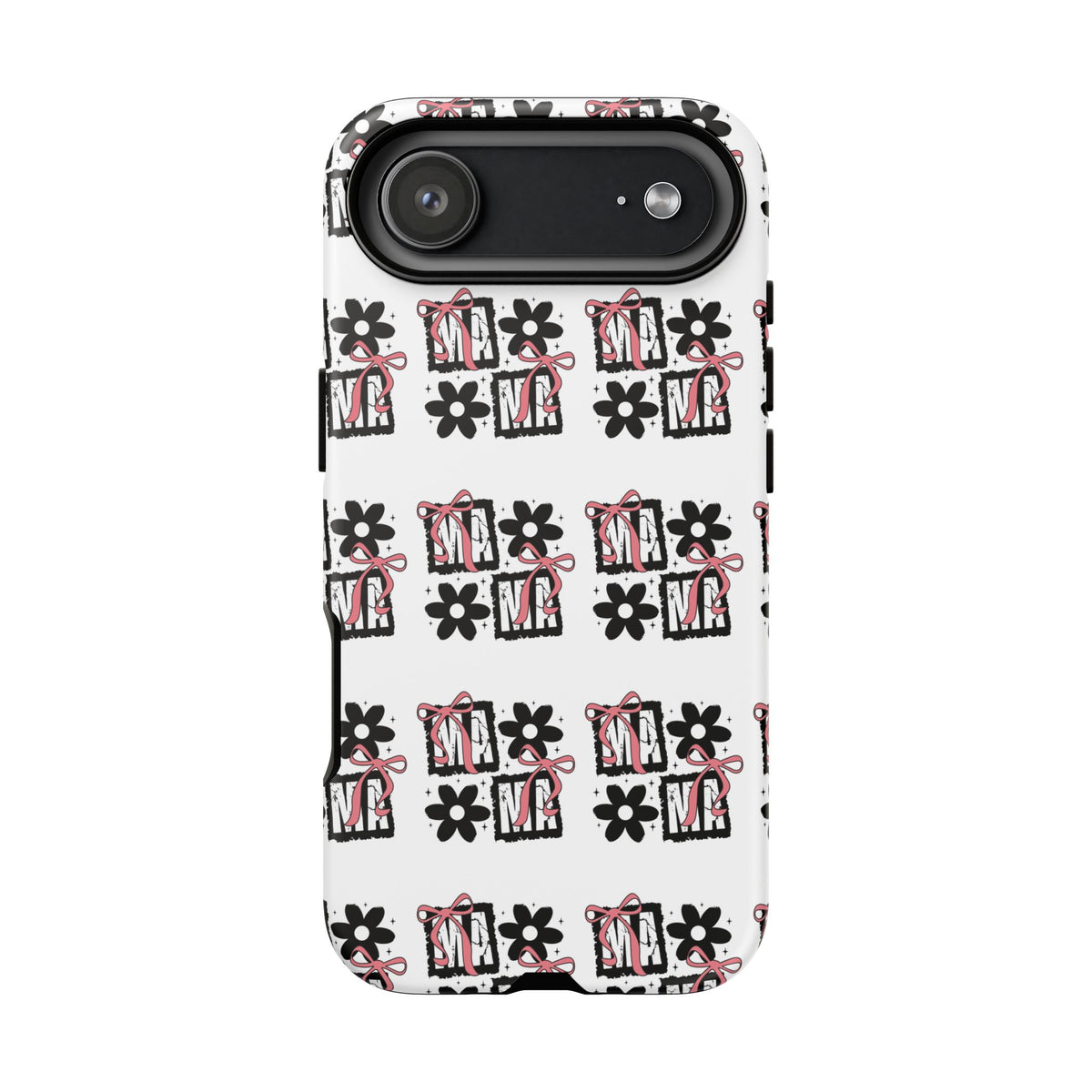 Patterned Tough Phone Case – Floral Gift Box Repeat Design