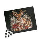 Woodland Fawn Christmas Puzzle — Festive Deer Scene Holiday Jigsaw (110–1014 pcs)
