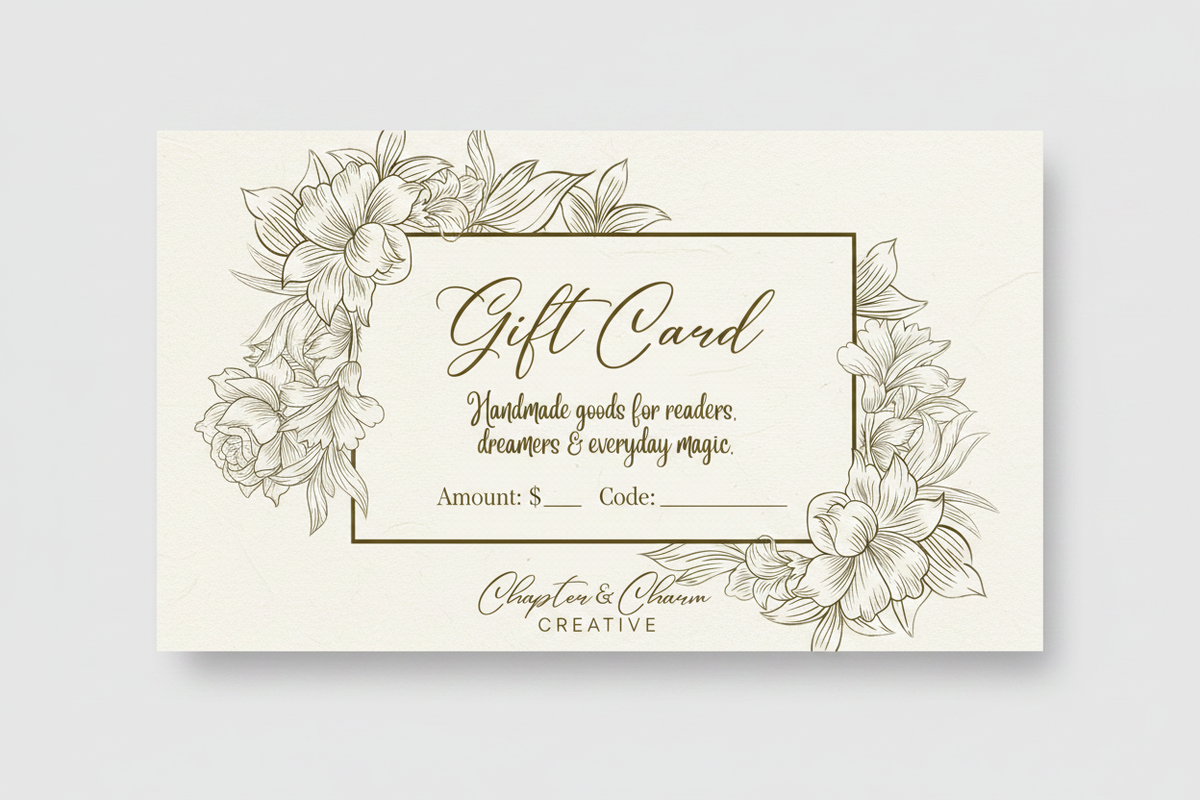 Chapter & Charm Creative Gift Card